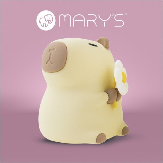 Mary's LED-Nattlampa Capybara Florist (USB-laddning)