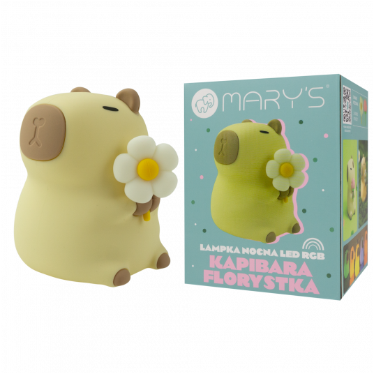Mary's LED-Nattlampa Capybara Florist (USB-laddning)