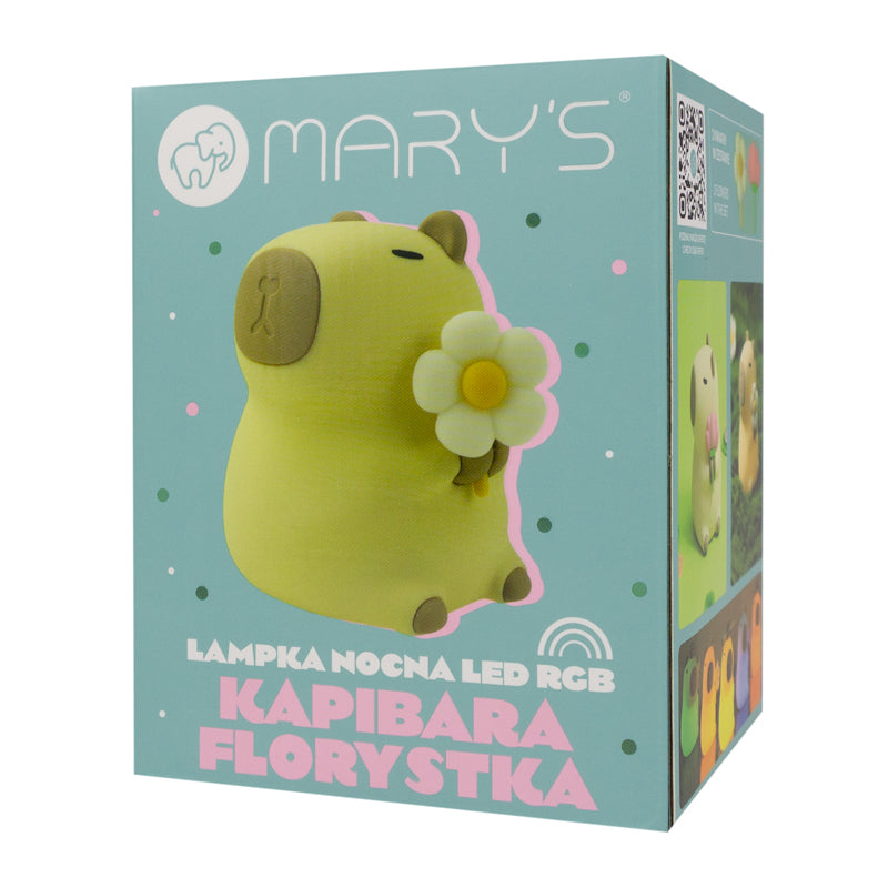 Mary's LED-Nattlampa Capybara Florist (USB-laddning)
