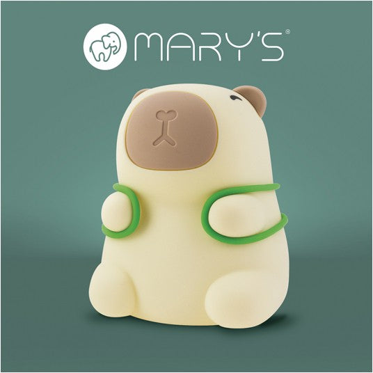 Mary's LED-Nattlampa Capybara Tourist RGB (USB-laddning)