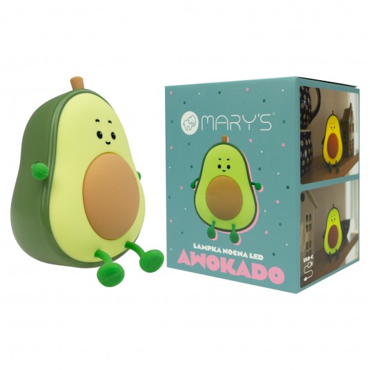 Mary's LED-Nattlampa Avocado (USB-laddning)