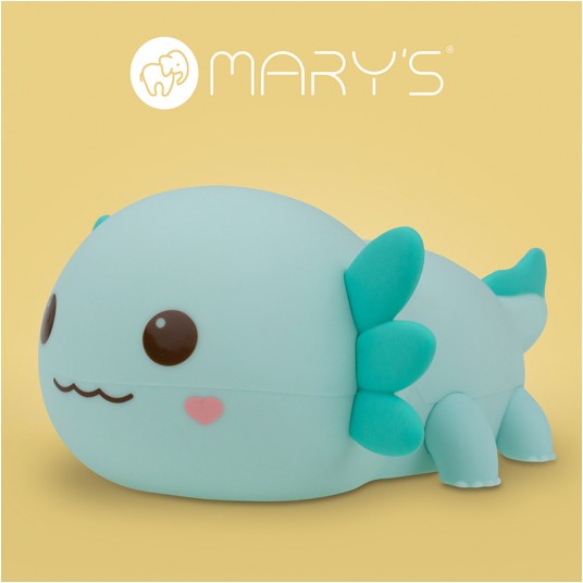 Mary's LED-Nattlampa Axolotl - Blå (USB-laddning)