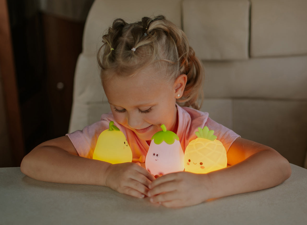 Mary's LED-Nattlampor Fruit Crew (3-pack, USB-laddning)