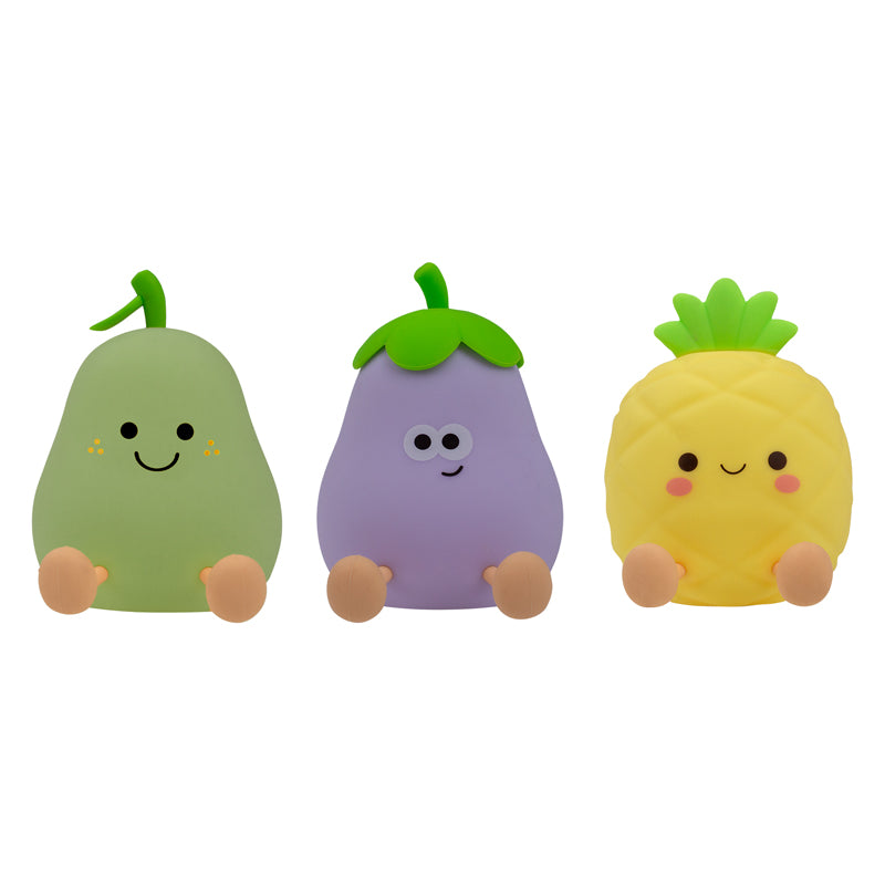 Mary's LED-Nattlampor Fruit Crew (3-pack, USB-laddning)
