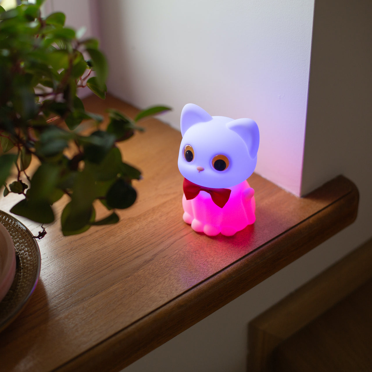 Mary's LED-Nattlampa Cute Kitten (USB-laddning)