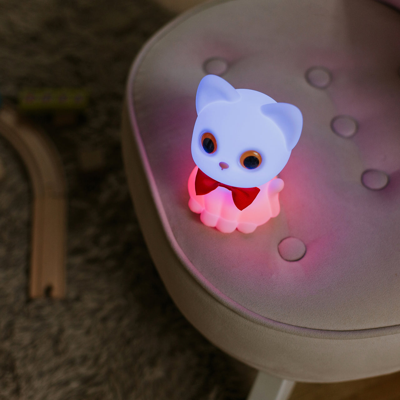 Mary's LED-Nattlampa Cute Kitten (USB-laddning)