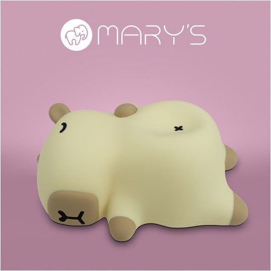 Mary's LED-Nattlampa Snarkande Kapybara (USB-laddning)