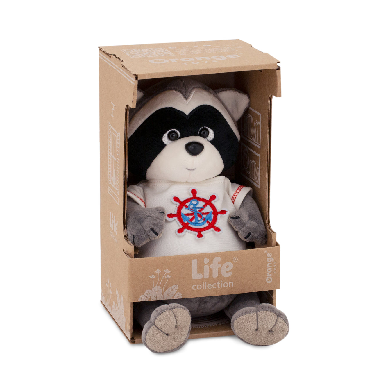 Orange Toys Gosedjur Denny the Raccoon: Sea Voyage (20cm)