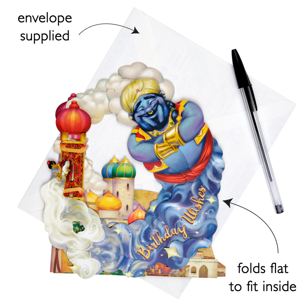 Santoro Gratulationskort - Genie Birthday Wishes