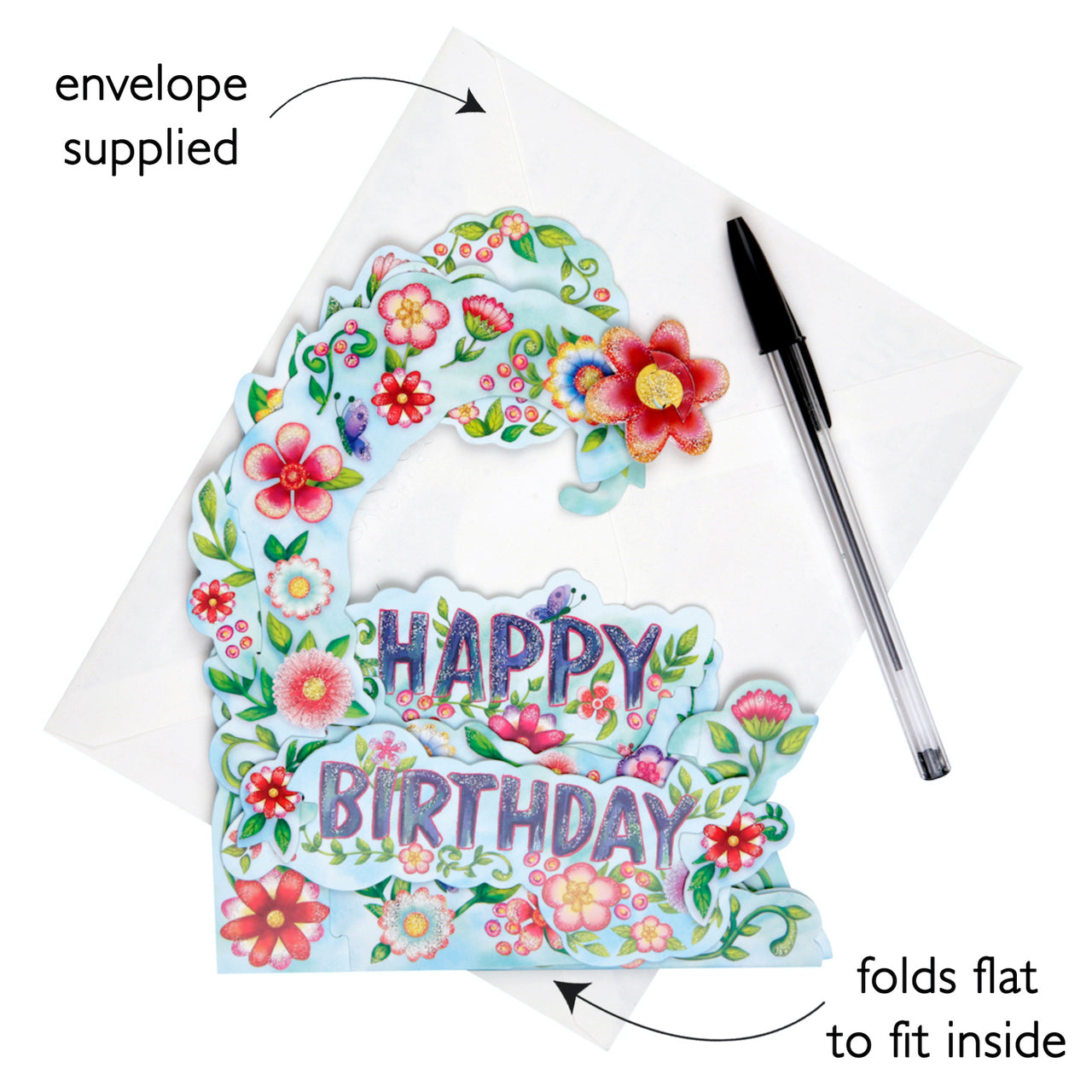 Santoro Gratulationskort Floral