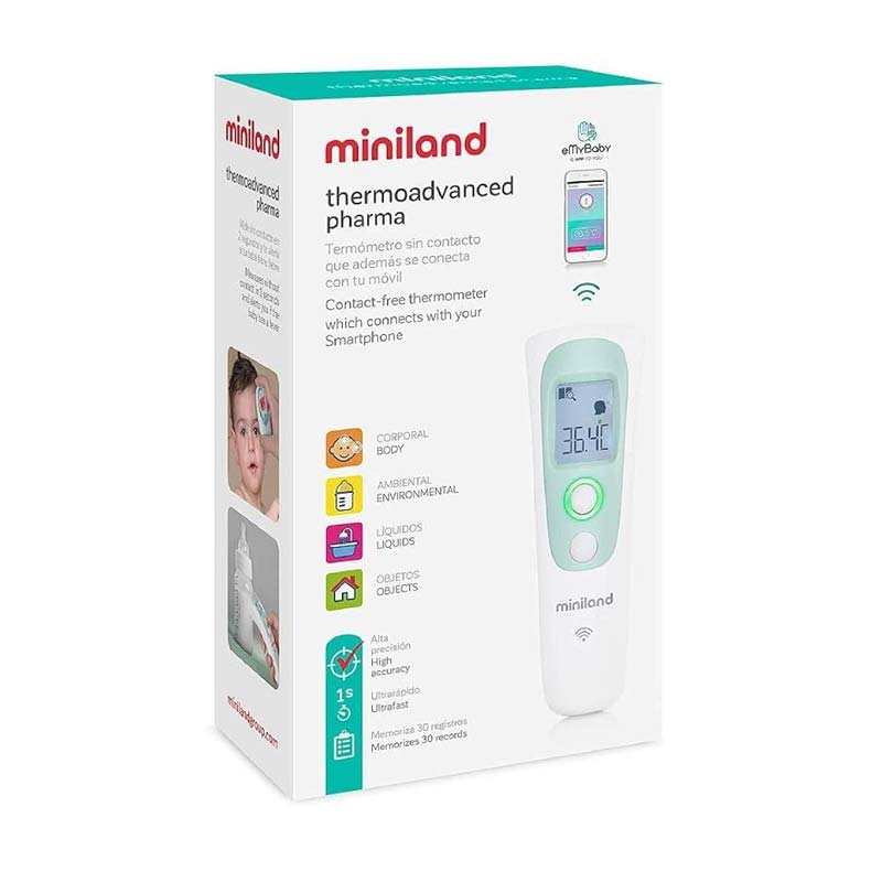 Miniland Kontaktløst Febertermometer Thermoadvanced Pharma (med app)