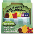 Babblarna pakke med bog og godnatlegetøj