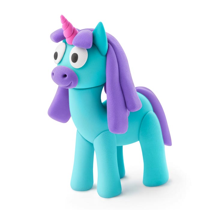Hey Clay Lera Rainbow Unicorns (6 burkar)