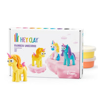 Thumbnail for Hey Clay Lera Rainbow Unicorns (6 burkar)