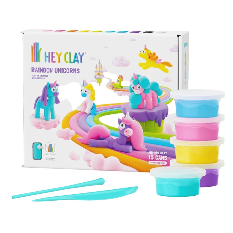 Hey Clay Lera Rainbow Unicorn (15 burkar)