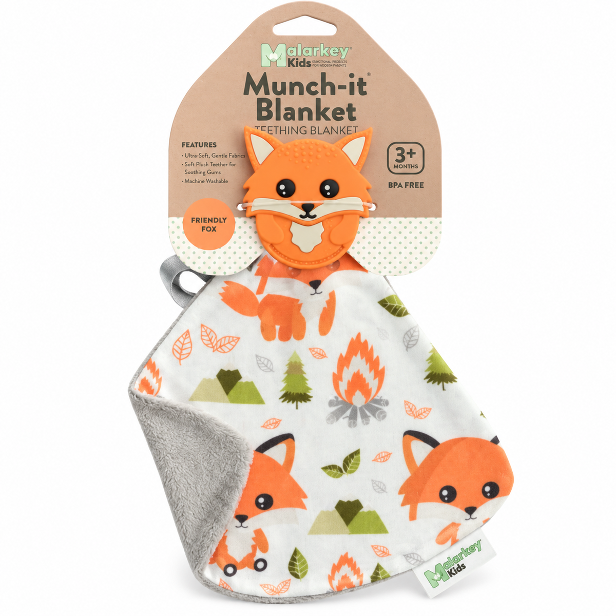 Malarkey Kids nusseklud/bidering Munch-it Blanket Ræv