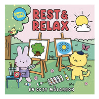 Thumbnail for Sunny vibes - Rest & Relax målarbok (48 sidor)