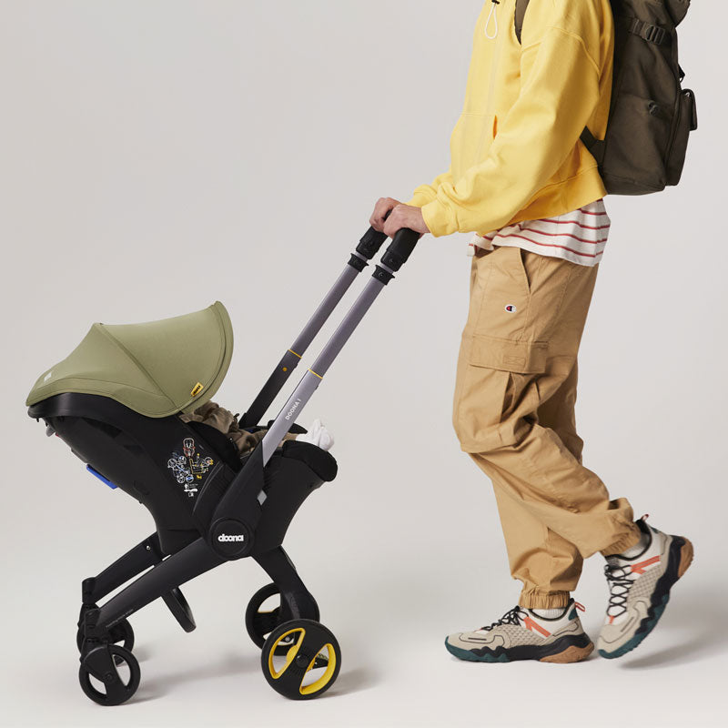 Doona autostol "i" med vogn Desert Green