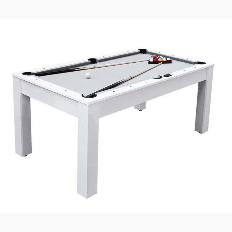 Stanlord Sanremo 6" Spisebord til billard & bordtennis Hvid (186x105x81cm)