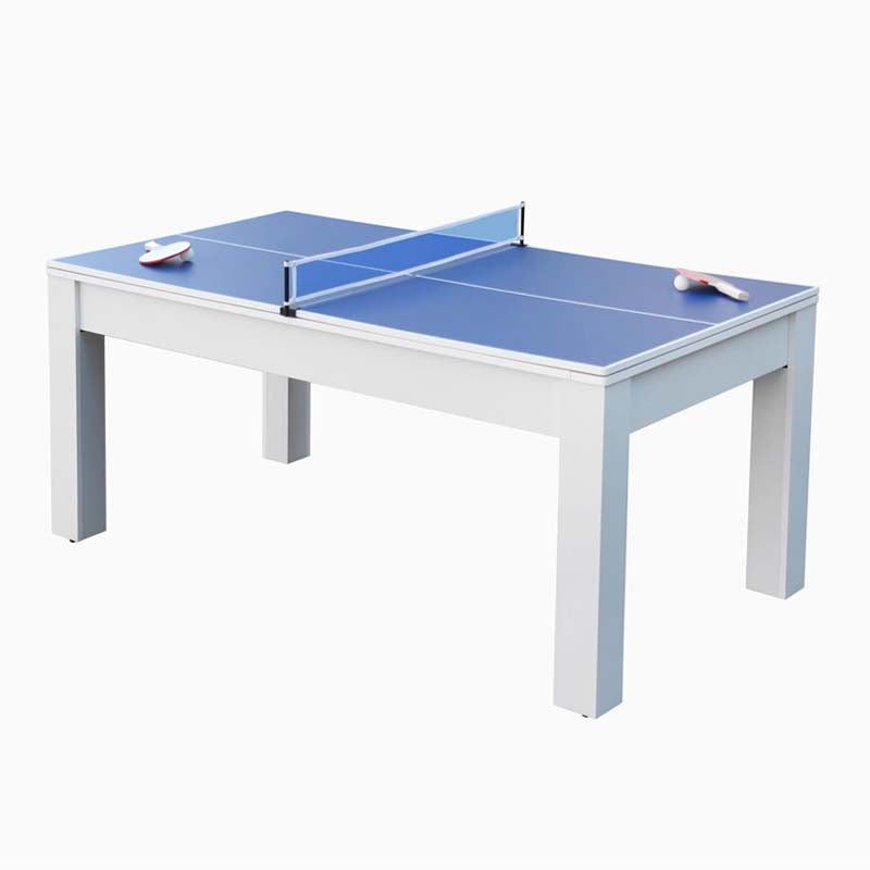 Stanlord Sanremo 6" Spisebord til billard & bordtennis Hvid (186x105x81cm)