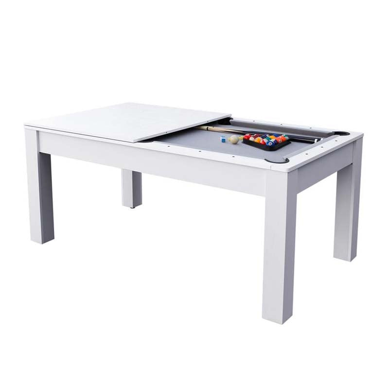 Stanlord Sanremo 6" Spisebord til billard & bordtennis Hvid (186x105x81cm)