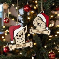 Thumbnail for Santa Paws - Julhänge med hundmotiv & graverat namn