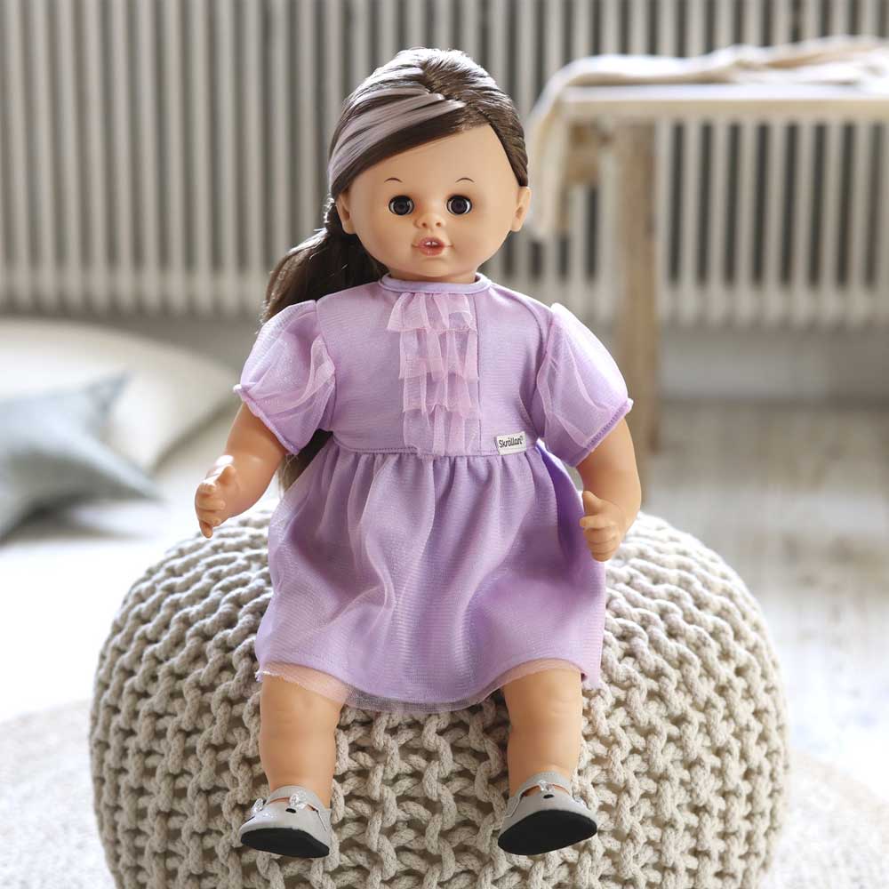 Dockkläder Kalasklänning Lila (För 41-46cm dockor)
