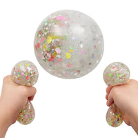 Thumbnail for Suntoy Squeeze Squishy Ball med konfetti