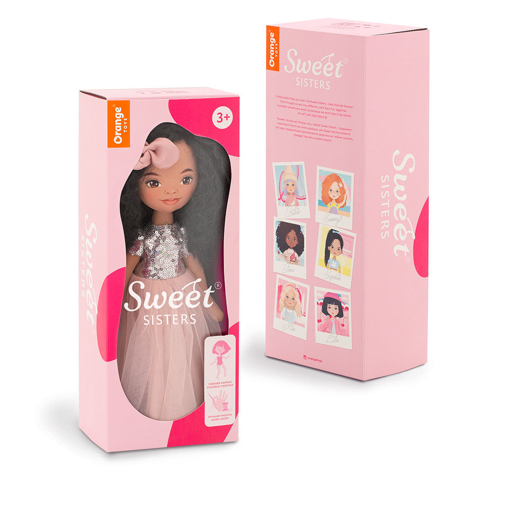 Orange Toys Lovely Dolls Tina in a Pink Dress with Sequins (32cm)