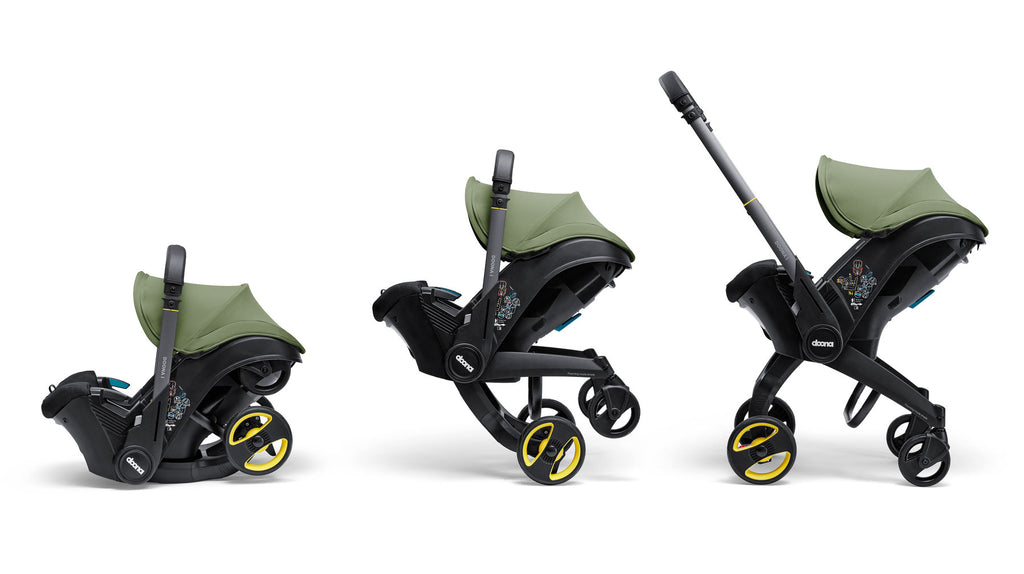 Doona autostol "i" med vogn Desert Green