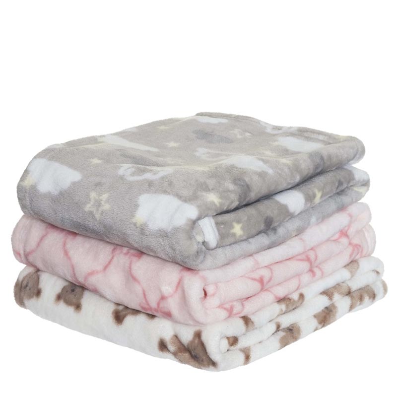 Fresh Kid Babyfilt Nallar Deluxe Beige (75x100cm)