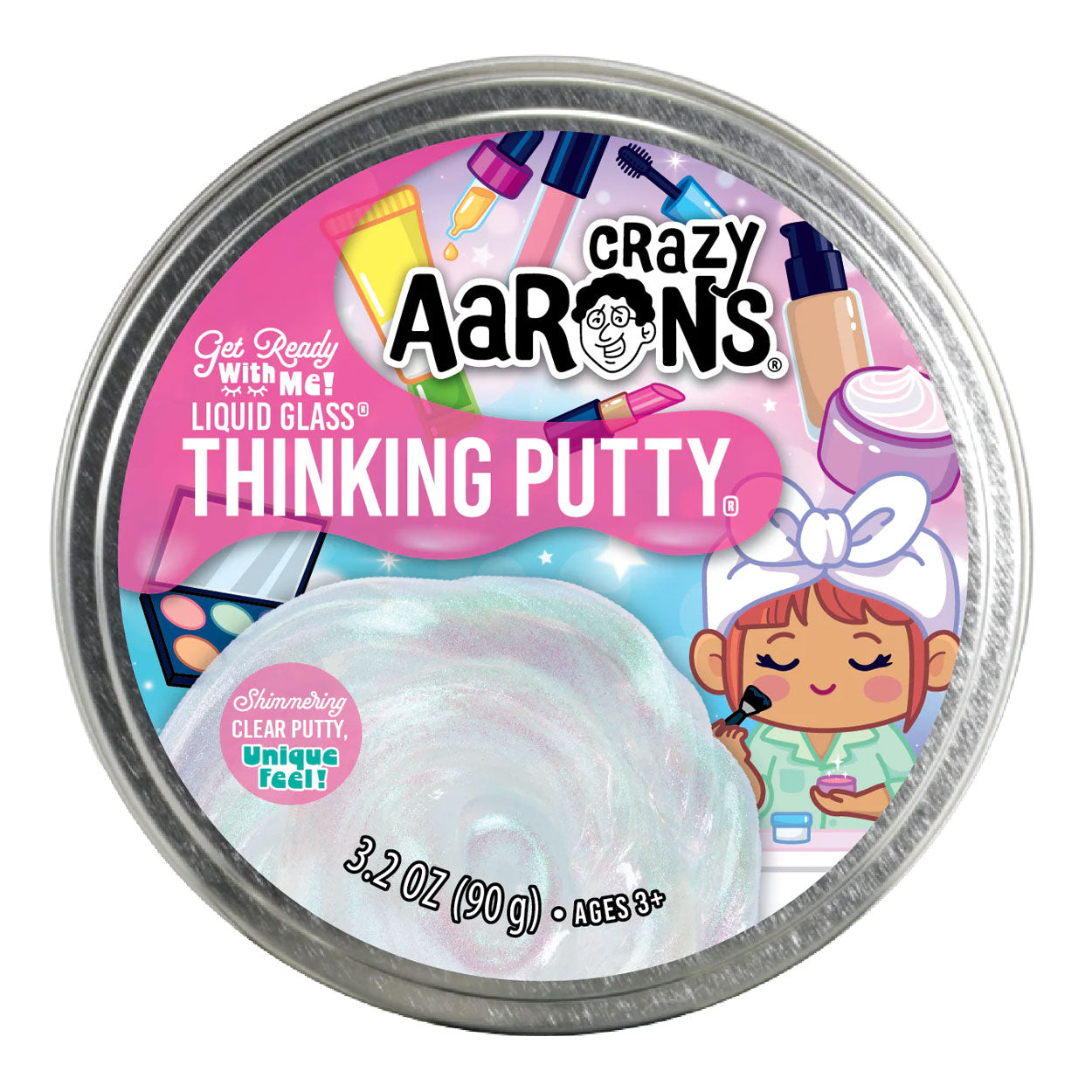 Crazy Arons Tänjbar lera Liquid Glass Get Ready With Me (10cm, 91g)