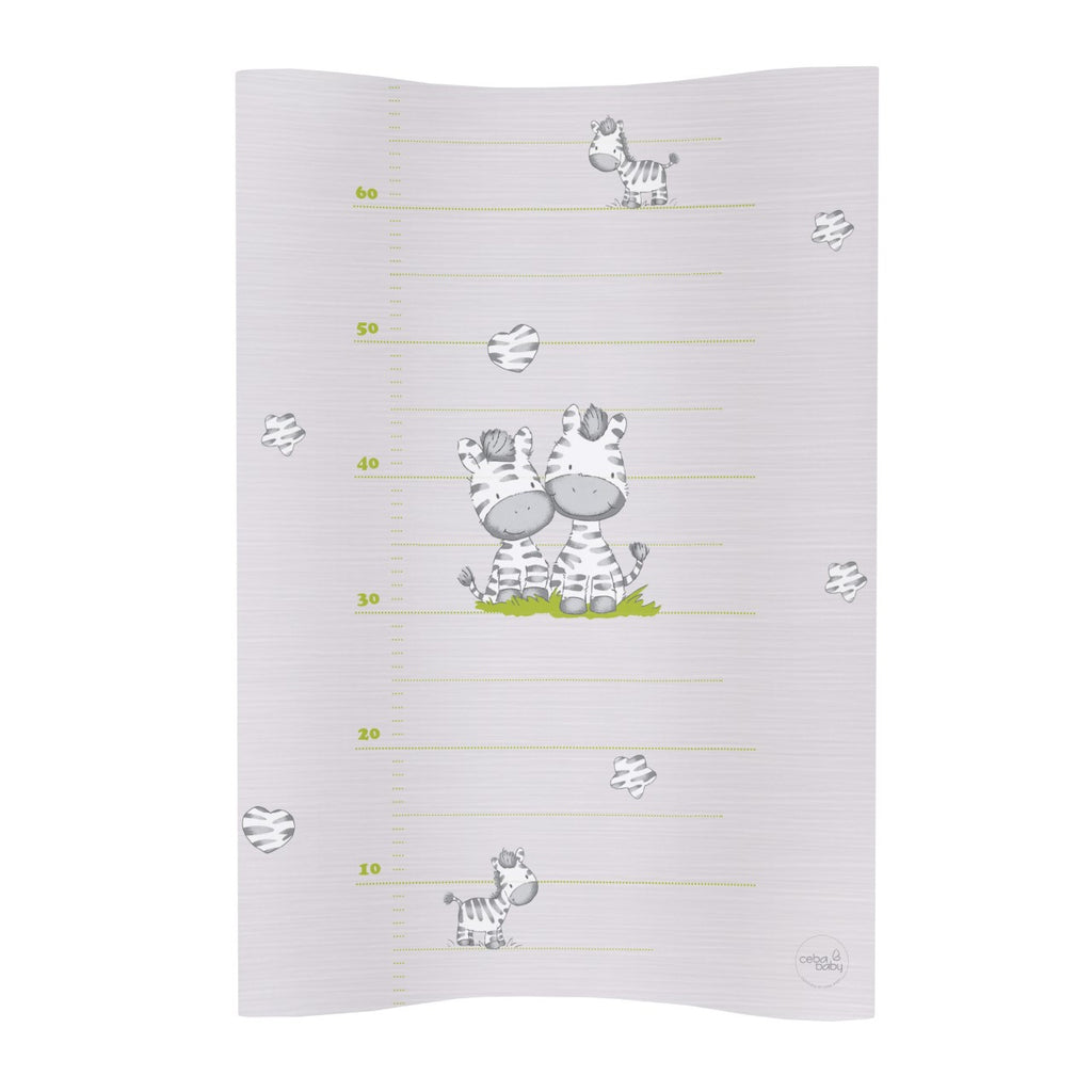 Ceba Baby Skötbädd Zebra Grå med höga kanter (70x50cm)