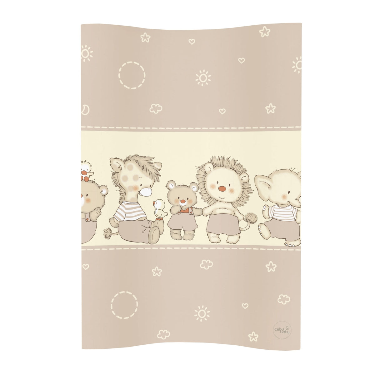 Ceba Baby Skötbädd Ankungar Brun med höga kanter (70x50cm)