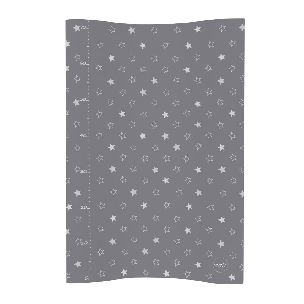 Ceba Baby Skötbädd Star Mörkgrå med höga kanter (70x50cm)