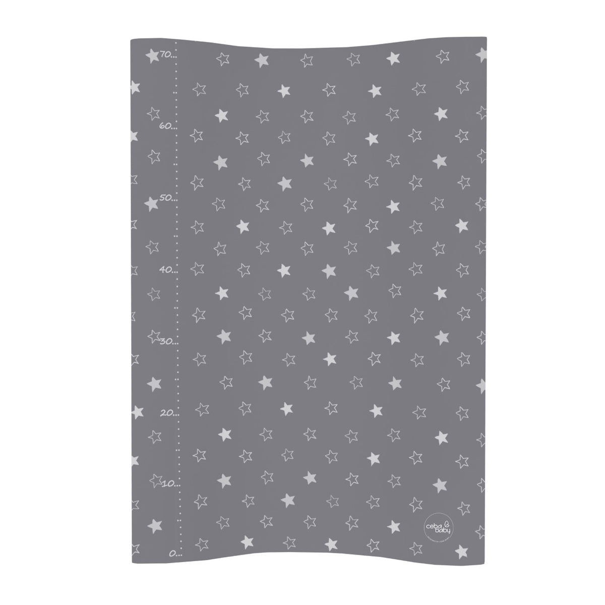 Ceba Baby Skötbädd Star Mörkgrå med höga kanter (70x50cm)