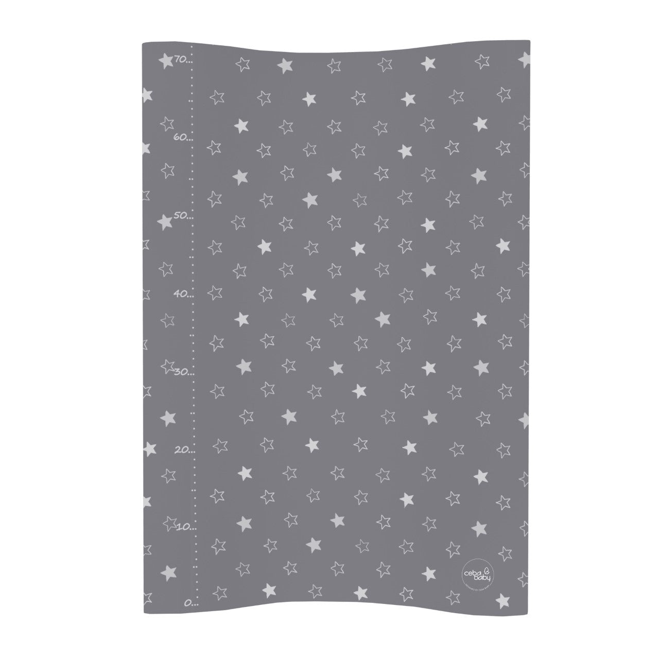 Ceba Baby Skötbädd Star Mörkgrå med höga kanter (70x50cm)
